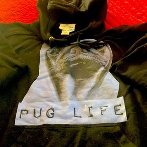 Men’s black hooded sweatshirt